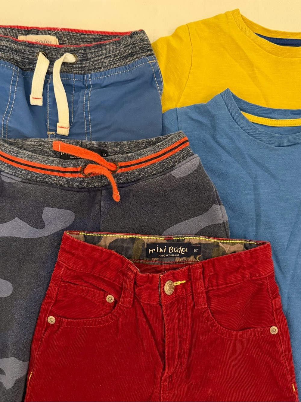 Mini Boden Multi-Pack Kids Bottoms size 5 and Tees size 4-5Y